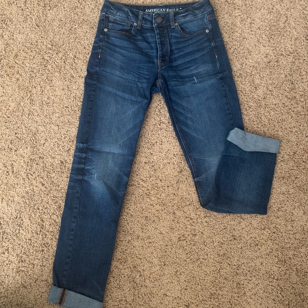 American Eagle Tomgirl Style Jeans Size 4 X-Long